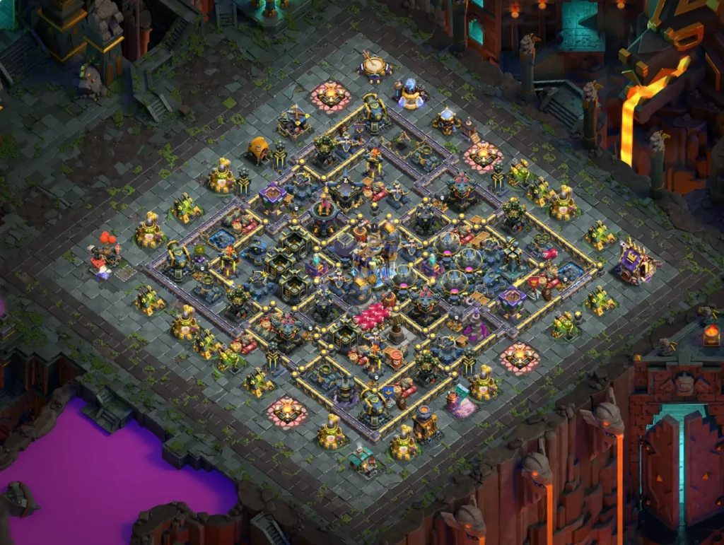 TH18 Farming Base: Asymmetric Nested Diamond Layout