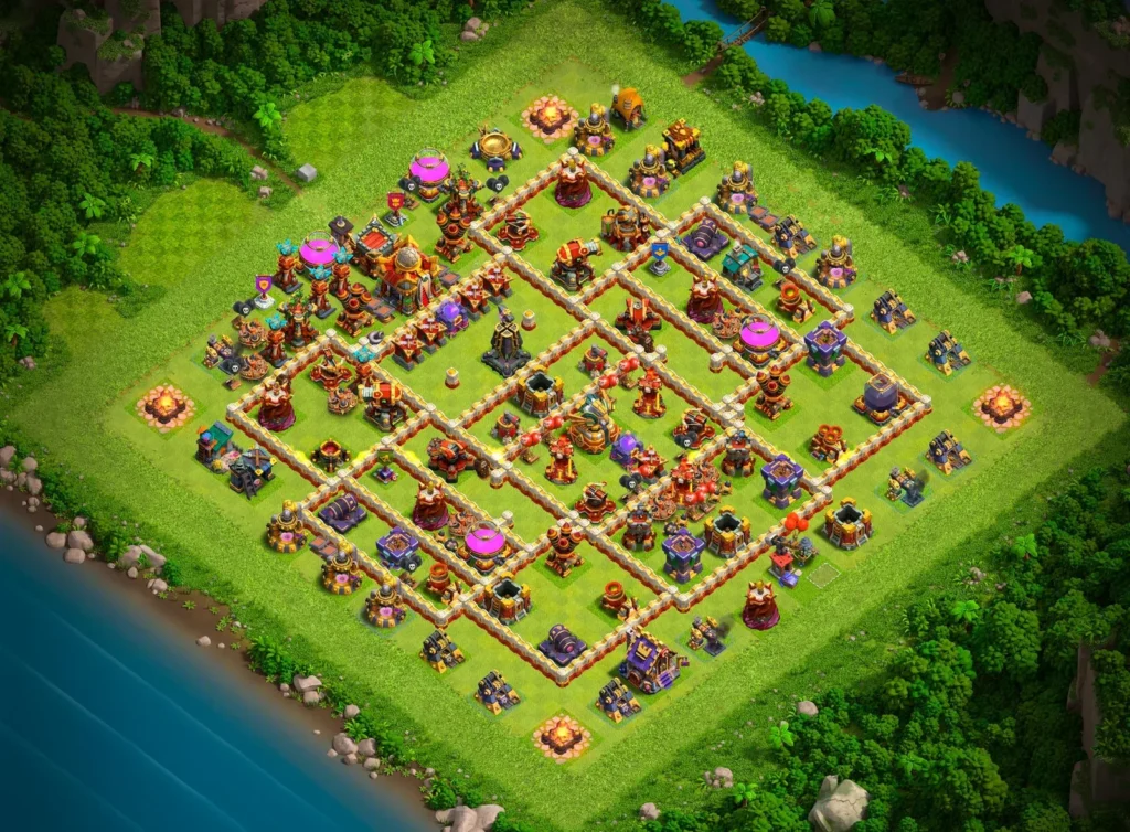 TH16 Ranked Base: Anti-3 Star Asymmetrical Defense Layout