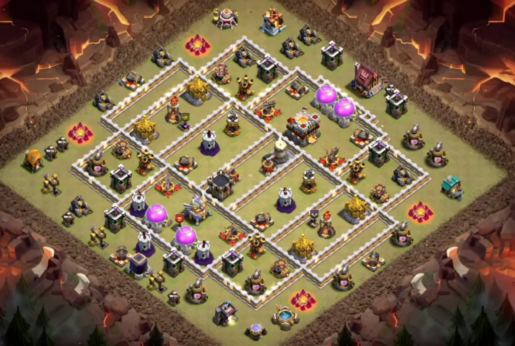 TH11 Ranked Base with Hot Candle — Anti Ground Dense Grid Maze Compartment Clashiversary Layout (August 2026) + Copy Link