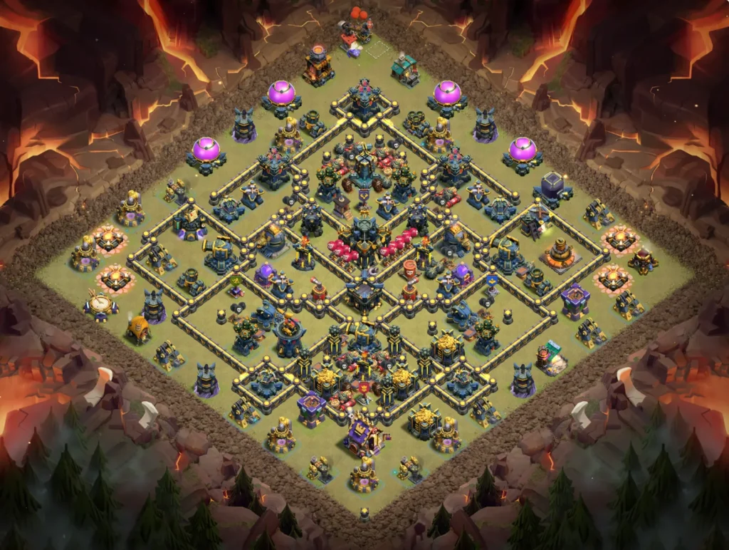 TH17 Diamond asymmetric anti-3 star War base 2026