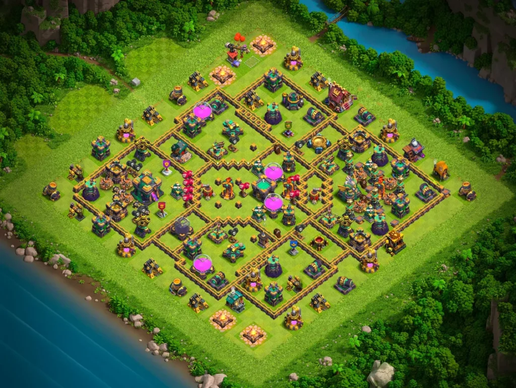 TH14 Farming Base: Centralized Storage Layout