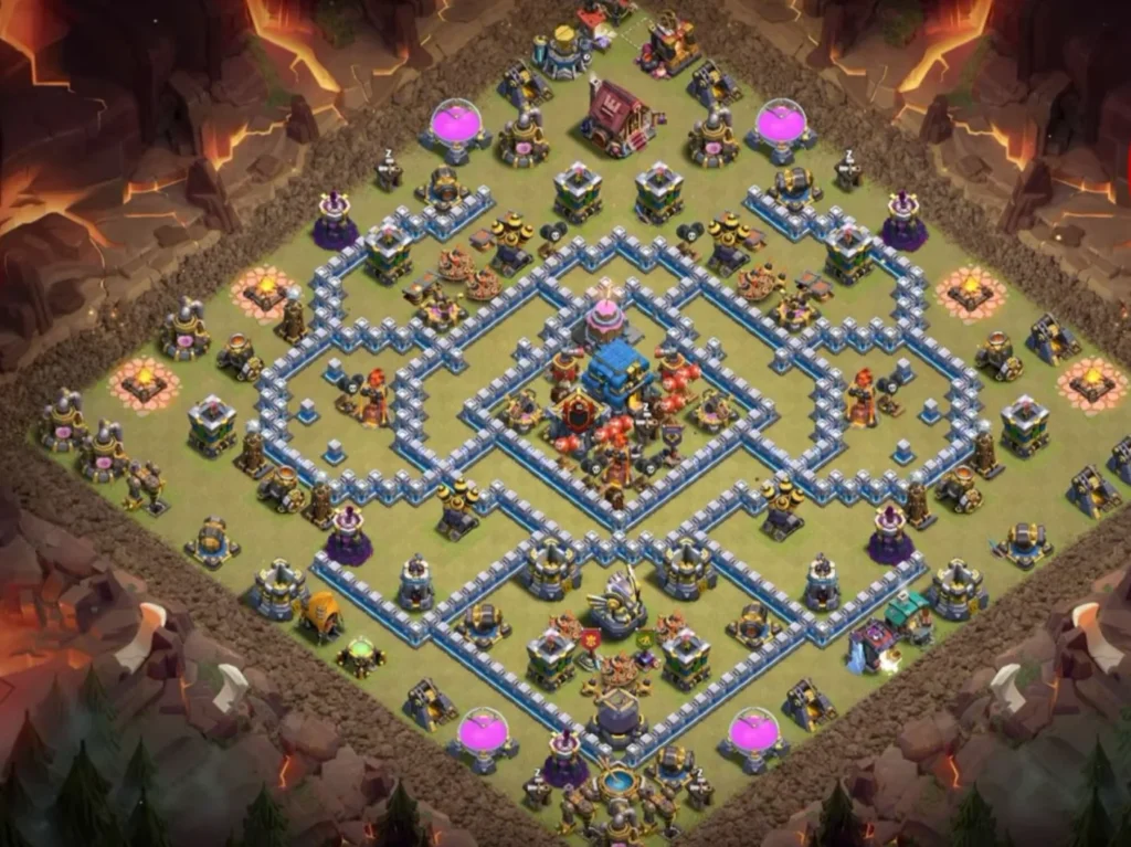 TH12 War Base with Cake-A-Pult — Anti 3 Star CWL Compact Core Clashiversary Layout (August 2026) + Copy Link