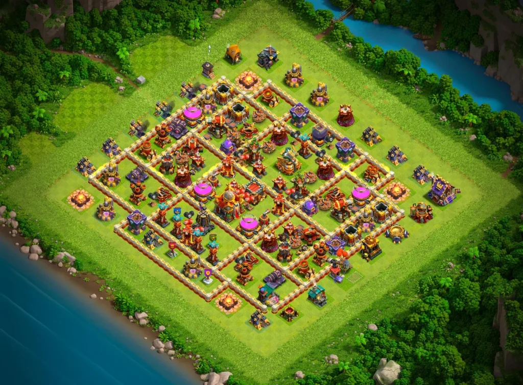 TH16 Ranked Base: Anti-3 Star Asymmetrical Defense Layout