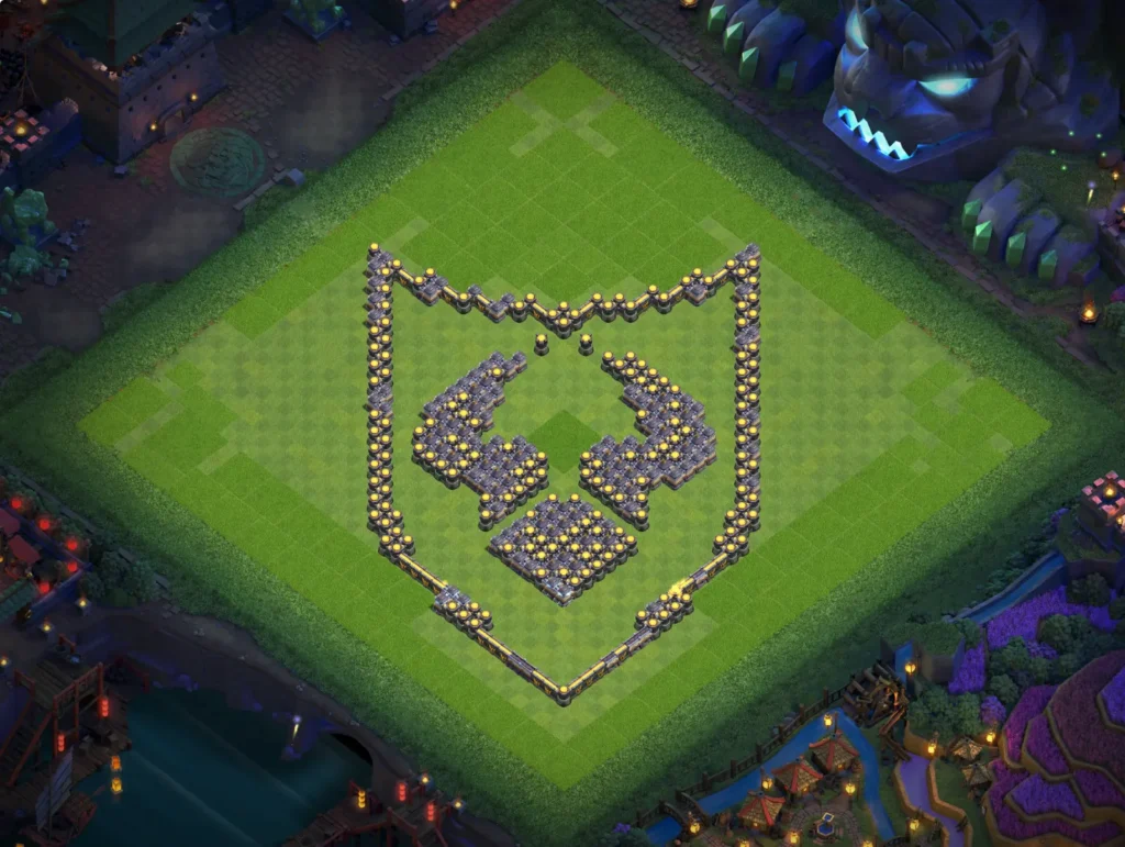 TH18 Clash of Clans logo / Clan badge funny base