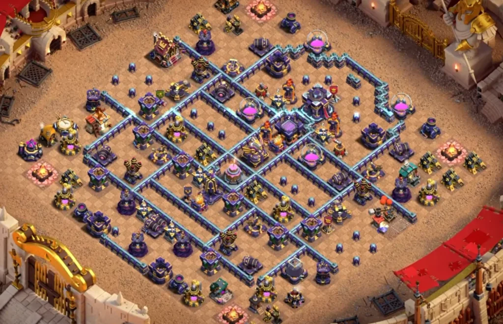 TH15 Ranked Base with Cake-A-Pult — Anti 3 Star Wide Compartment Open Corner Clashiversary Layout (August 2026) + Copy Link