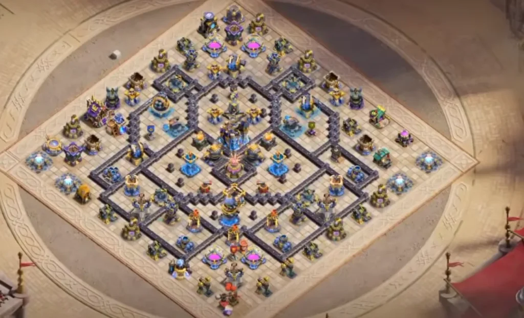 TH18 Ranked Base with Cake-A-Pult — Anti 2 Star Symmetric Concentric Ring Clashiversary Crafted Defense Layout (August 2026) + Copy Link