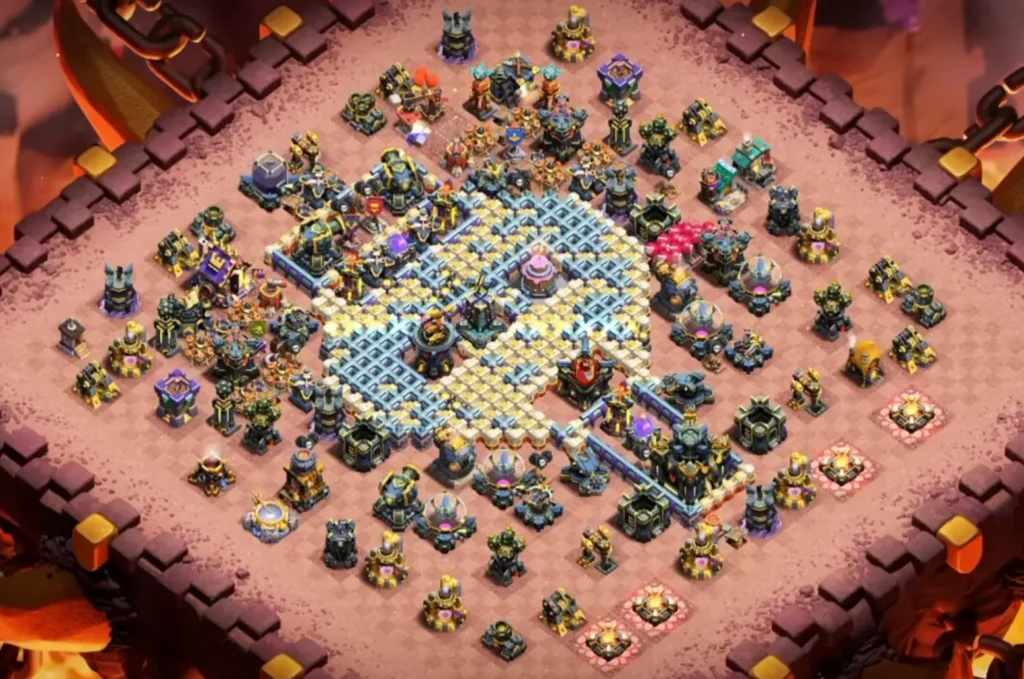 TH17 War Base with Cake-A-Pult — Anti Ground / Anti Root Rider CWL Open Wall Honeycomb Field Clashiversary Layout (August 2026) + Copy Link