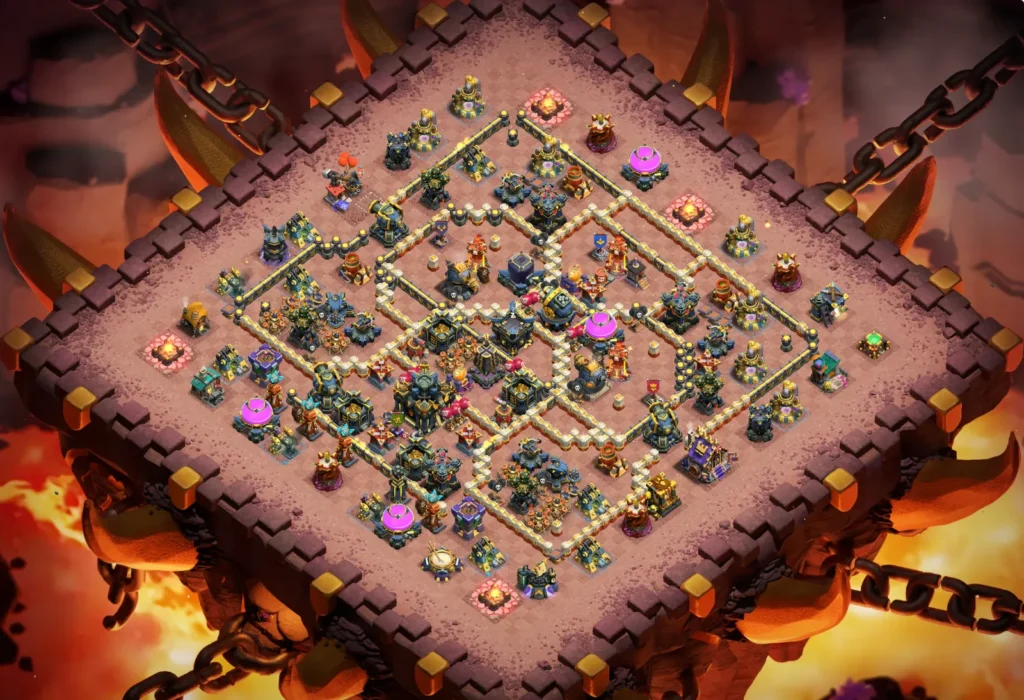 TH17 Ranked Base: Anti-3 Star Strategic Compartment Layout