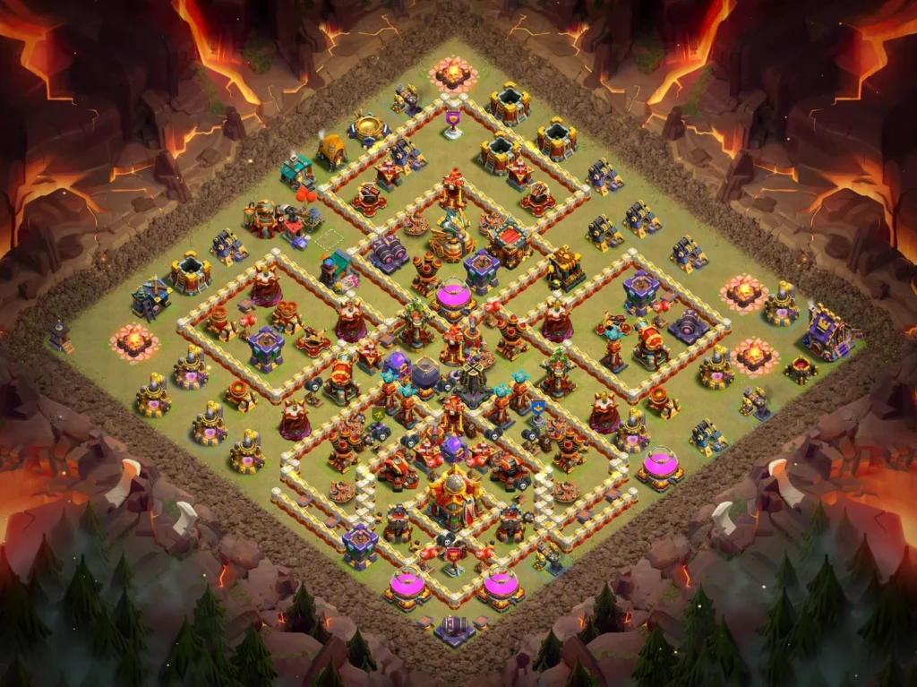 TH16 Symmetric Cross Anti-3 Star War Base 2026