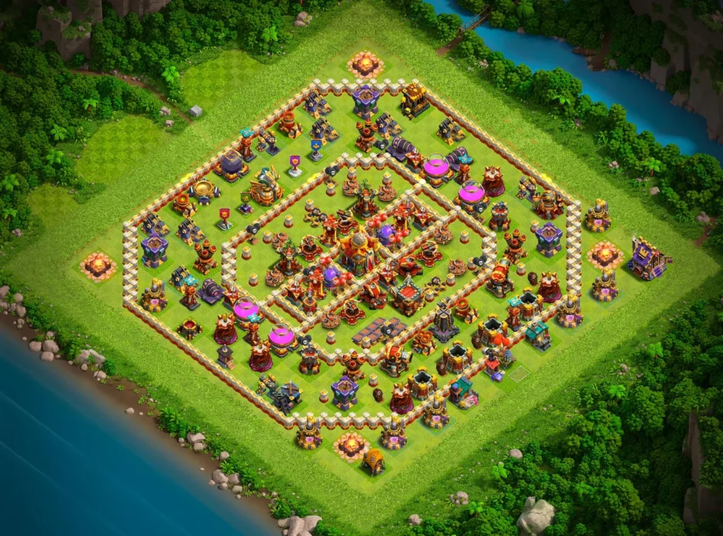 TH16 Ranked Base: Anti-3 Star Strategic Compartment Layout