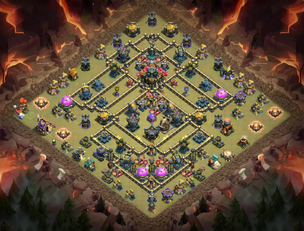 TH17 Square ring anti-2 star War base 2026