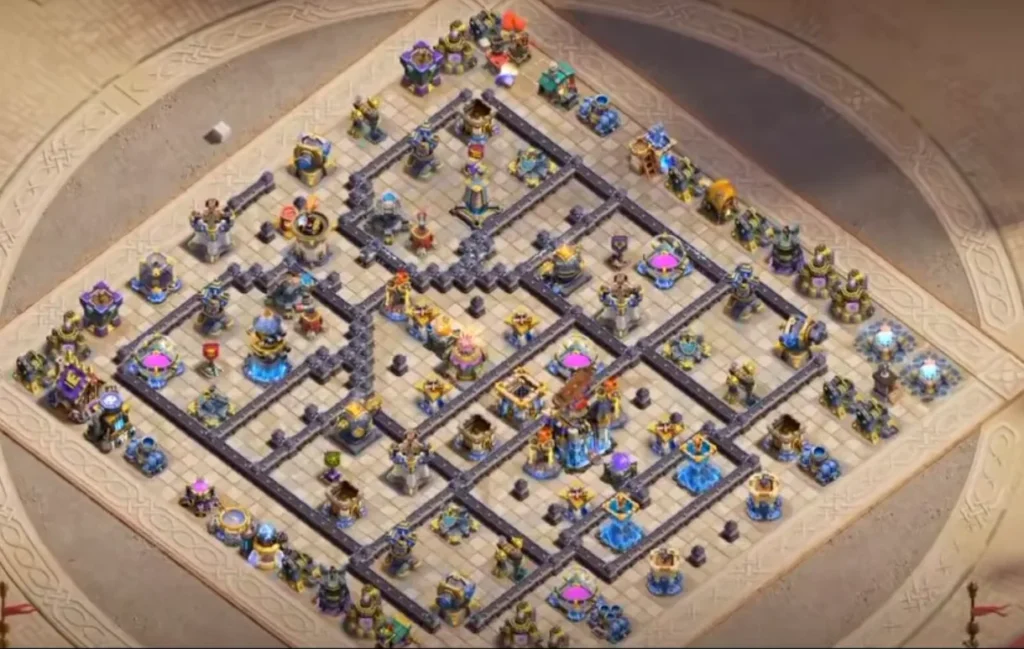 TH18 Ranked Base with Cake-A-Pult — Anti Ground Asymmetric Compartment Maze Clashiversary Crafted Defense Layout (August 2026) + Copy Link