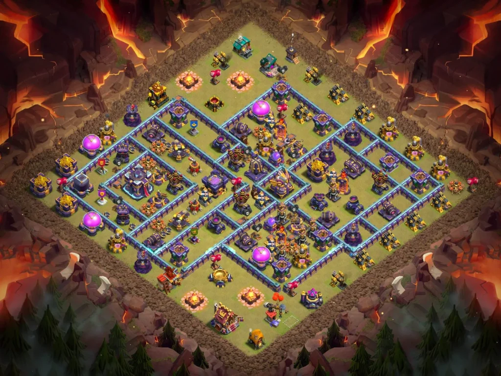 TH15 Anti-3 Star Asymmetrical Box Layout for Clan Wars and CWL
