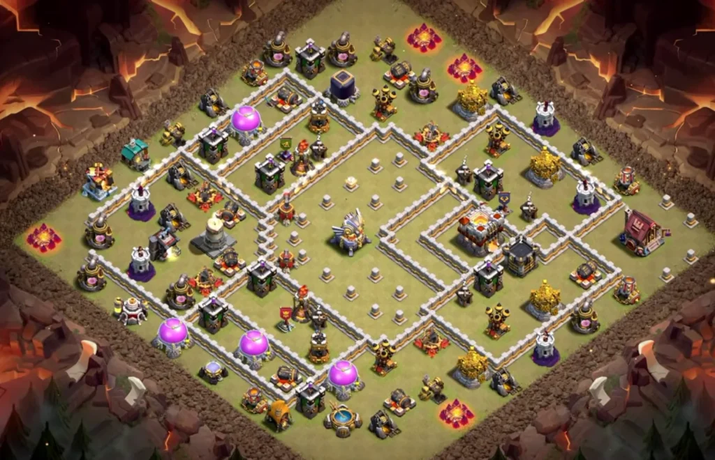 TH11 Ranked Base with Hot Candle — Anti 2 Star Symmetric Open Blocker Box Clashiversary Layout (August 2026) + Copy Link