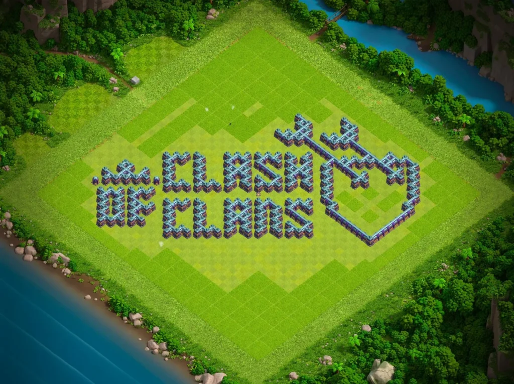 TH15 Clash of Clans logo funny base 2026
