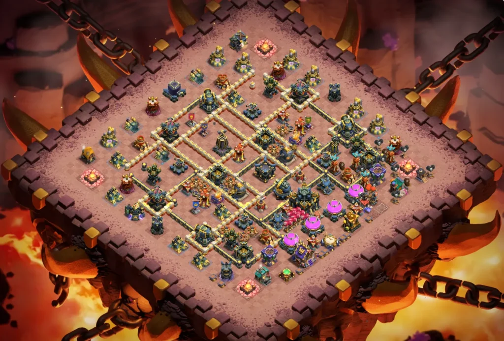 TH17 Ranked Base: Anti-3 Star Asymmetric Compartmentalized Layout