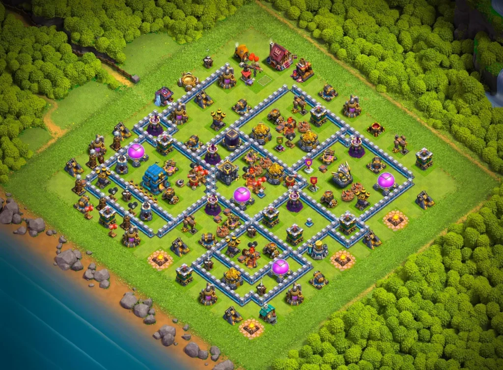 TH12 Efficient Farming Base: Robust Loot Protection Layout | Clash of Clans Strategy