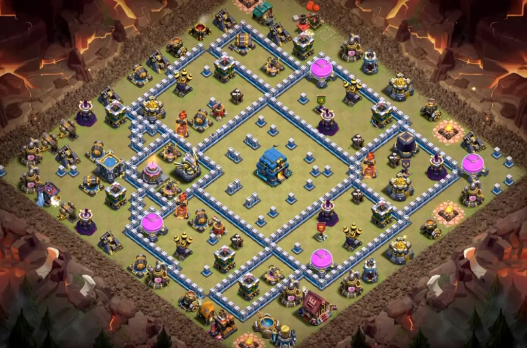 TH12 War Base with Cake-A-Pult — Anti 2 Star CWL Dense Core Nested Ring Clashiversary Layout (August 2026) + Copy Link