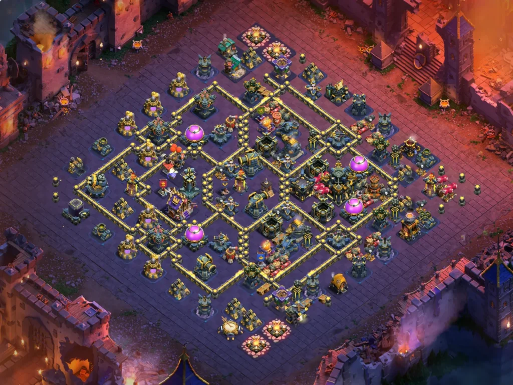 TH17 Ranked Base: Anti-3 Star Asymmetric Design