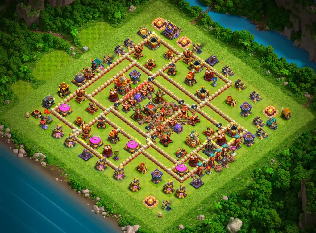 TH16 Ranked Base: Anti-3 Star Asymmetric Compartment Layout
