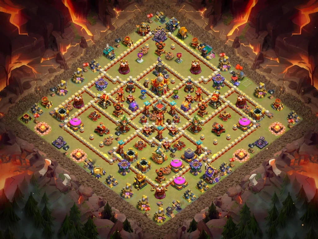 TH16 Diamond Anti-2 Star Ring War Base 2026