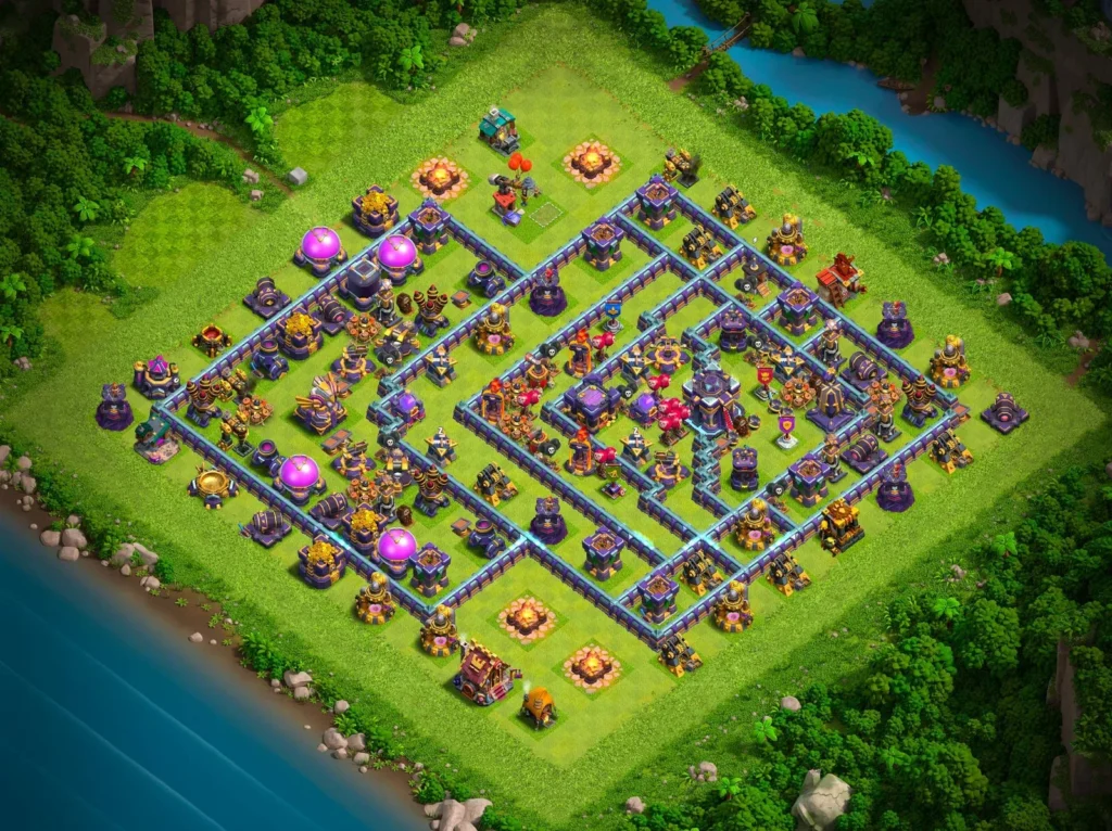 TH15 Ranked Base: Anti-3 Star Asymmetrical Compartment Layout