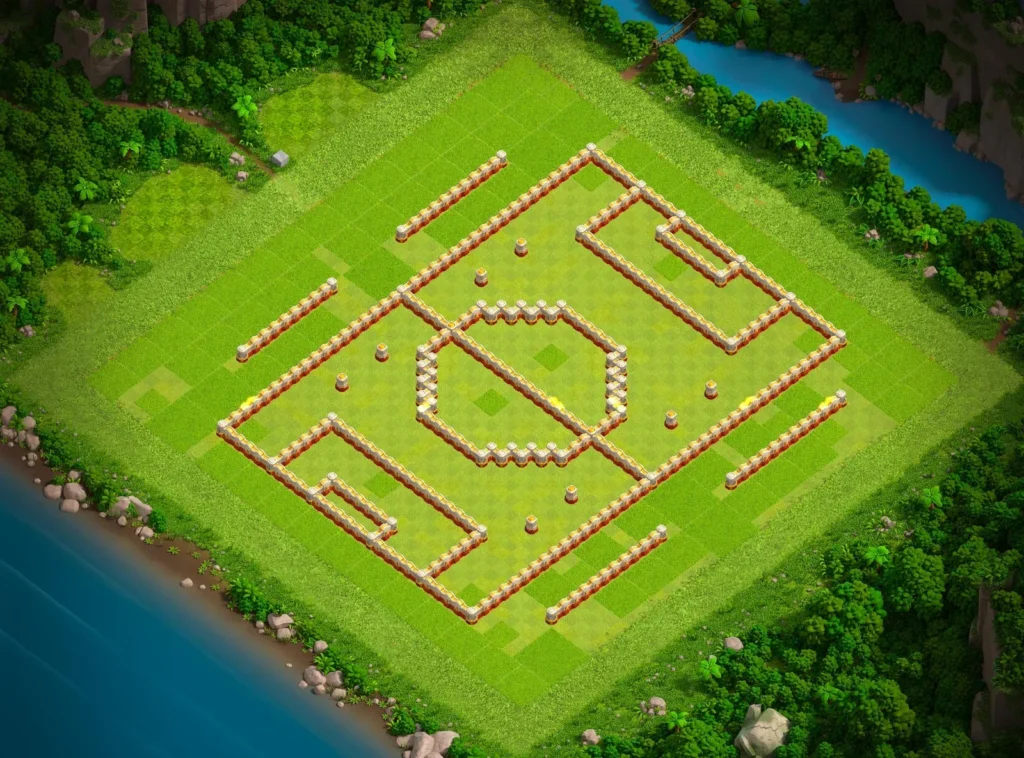 TH16 Soccer Field Art Base Design | Creative Clash of Clans Layout