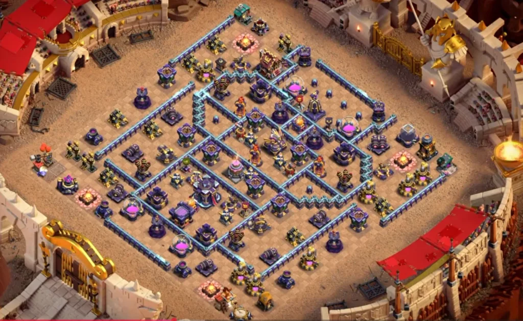 TH15 War Base with Cake-A-Pult — Anti Ground CWL Large Open Compartment Clashiversary Layout (August 2026) + Copy Link