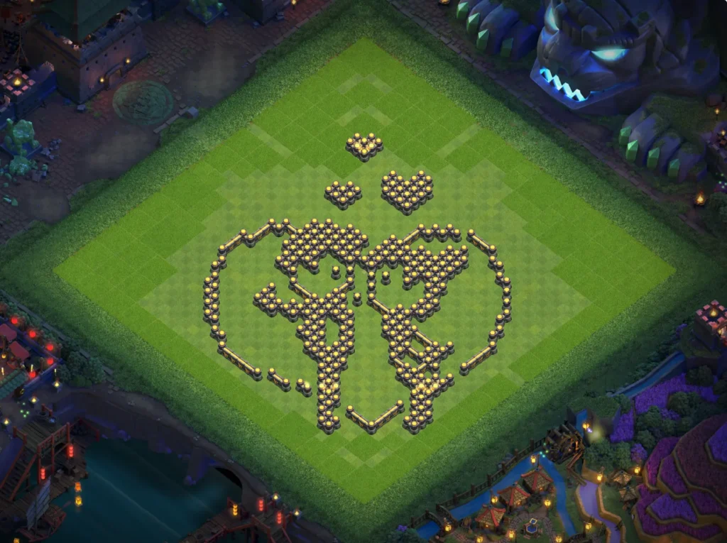 TH17 Funny Art-Base: Romantic Couple Heart Design