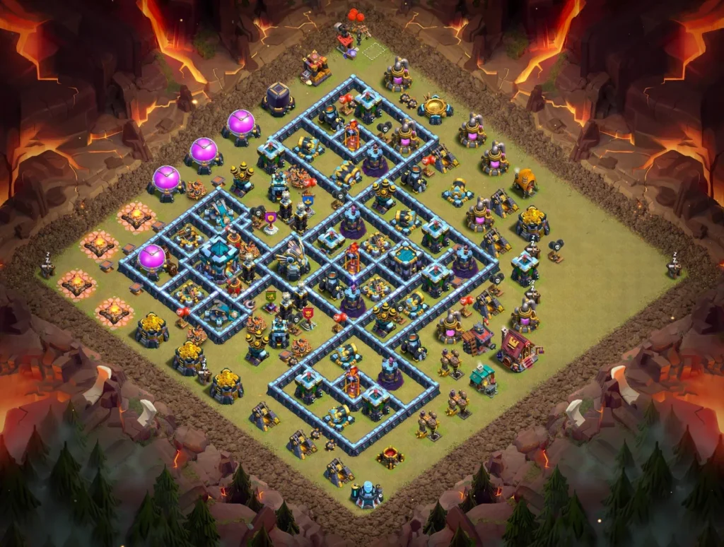 TH13 Anti-3 Star War Base with Offset Core – Advanced CWL Layout 2026