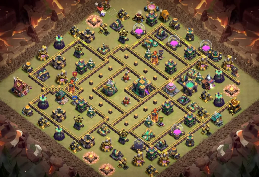 TH14 Ranked Base with Cake-A-Pult — Anti Ground Tight Wall Maze Core Clashiversary Crafted Defense Layout (August 2026) + Copy Link