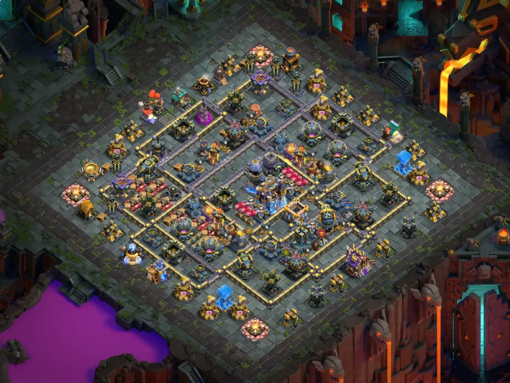 TH18 Farming Base: Asymmetric Offset Compartment Layout