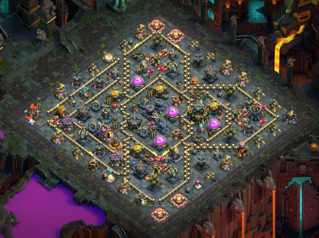 TH17 Farming Base: Asymmetric Diamond Compartment Layout