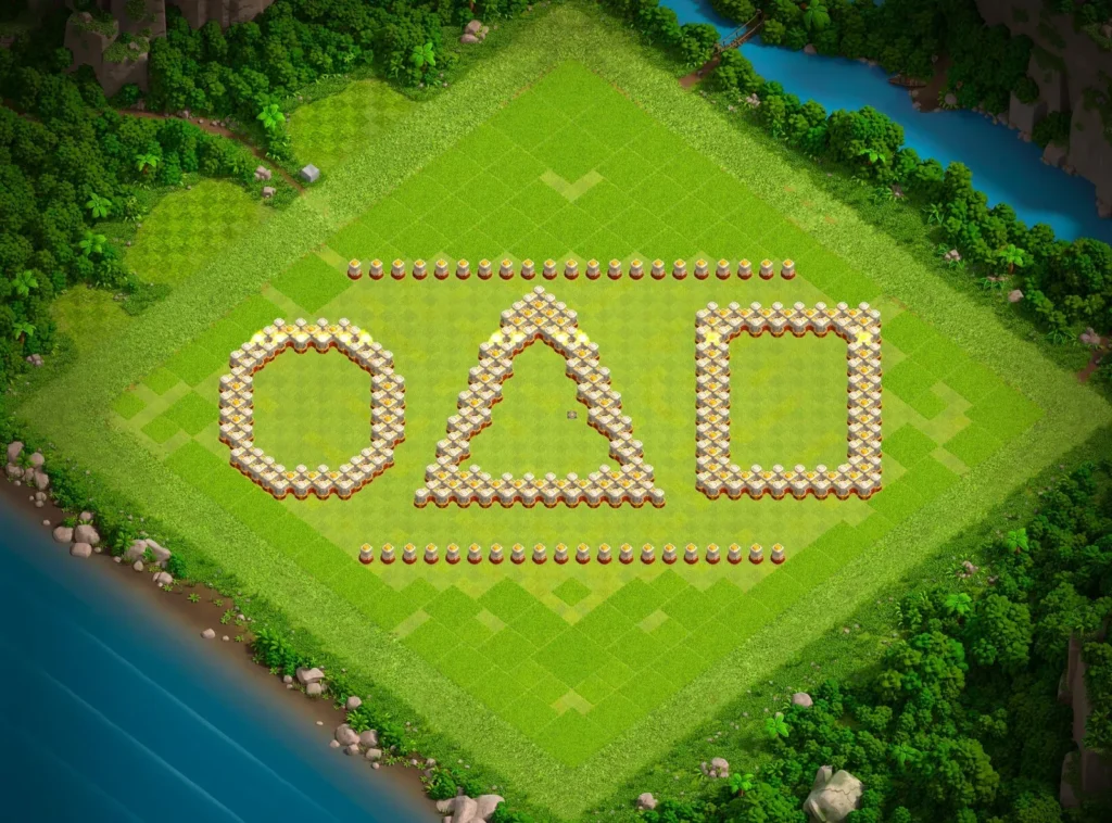TH16 Squid Game Art Base Design | Creative Clash of Clans Layout