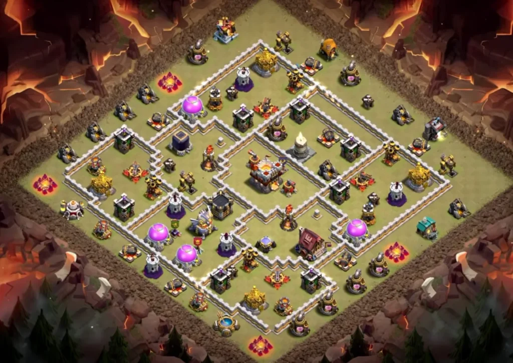 TH11 Ranked Base with Hot Candle — Anti Air / Anti Electro Dragon Spread Ring Coverage Clashiversary Layout (August 2026) + Copy Link