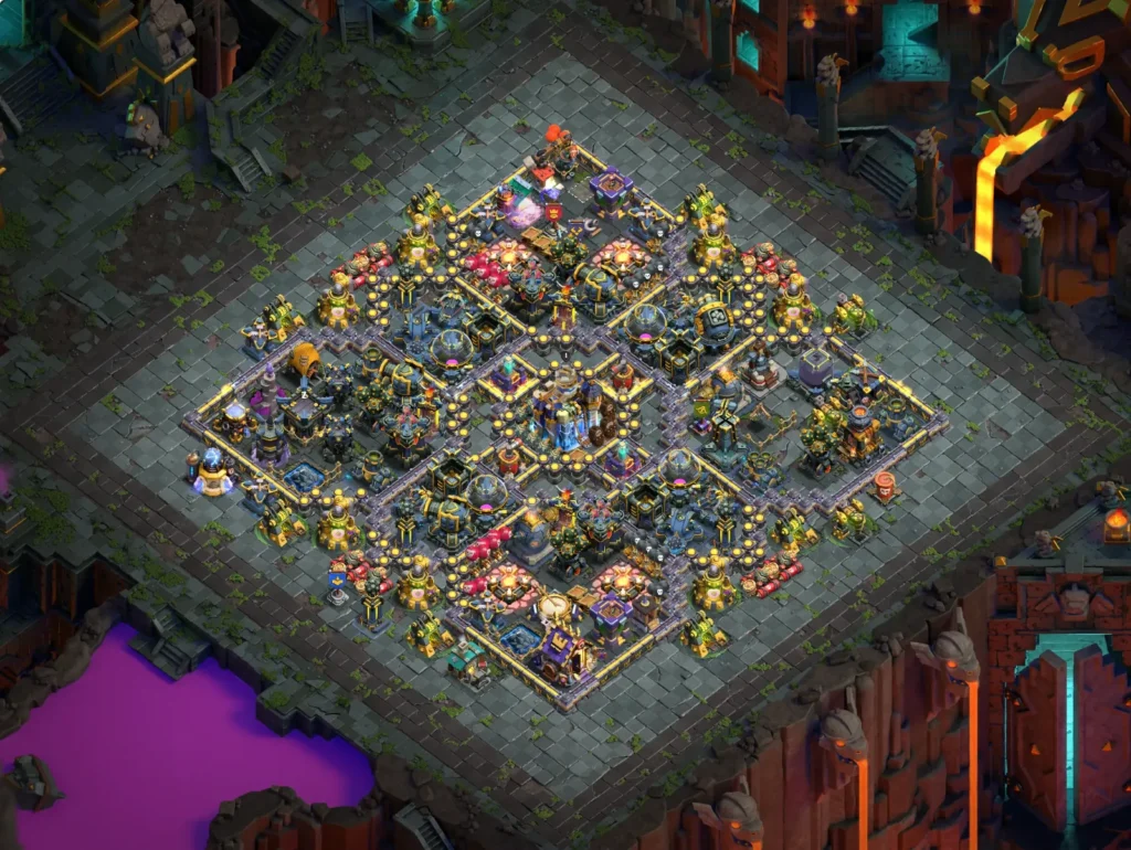 TH18 Farming Base: Asymmetric Offset Square Layout