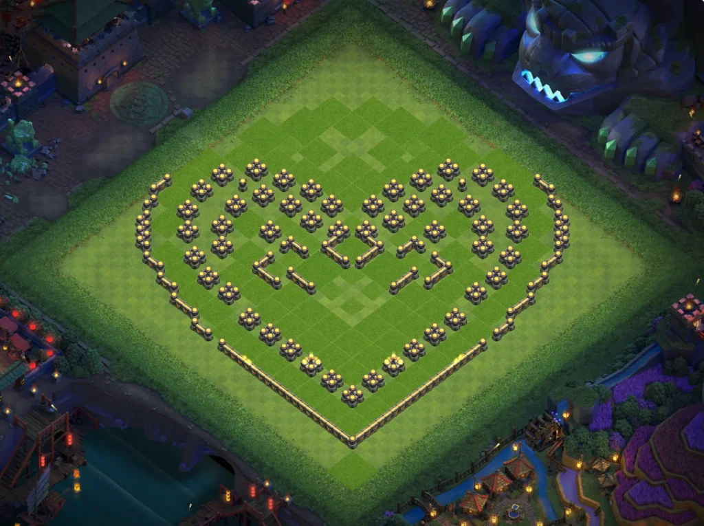 TH17 Funny Art-Base: Geometric Heart Design