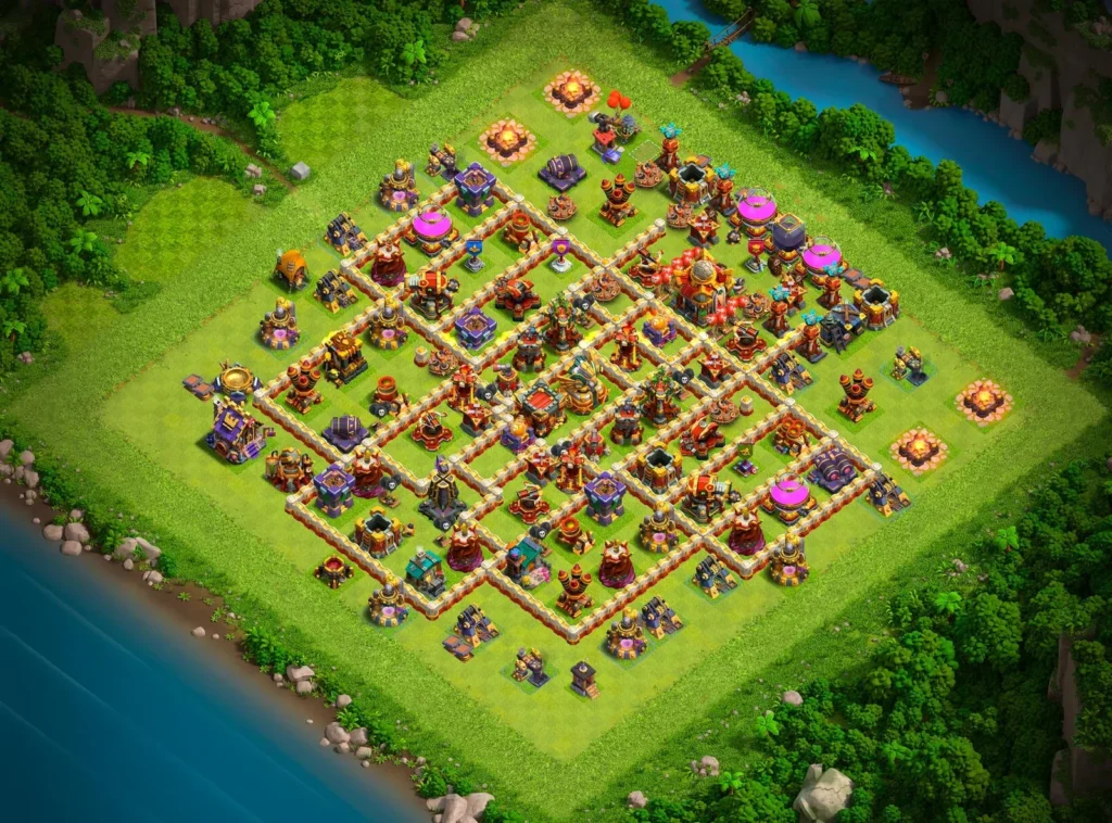 TH16 Ranked Base: Anti-3 Star Asymmetrical Compartment Layout