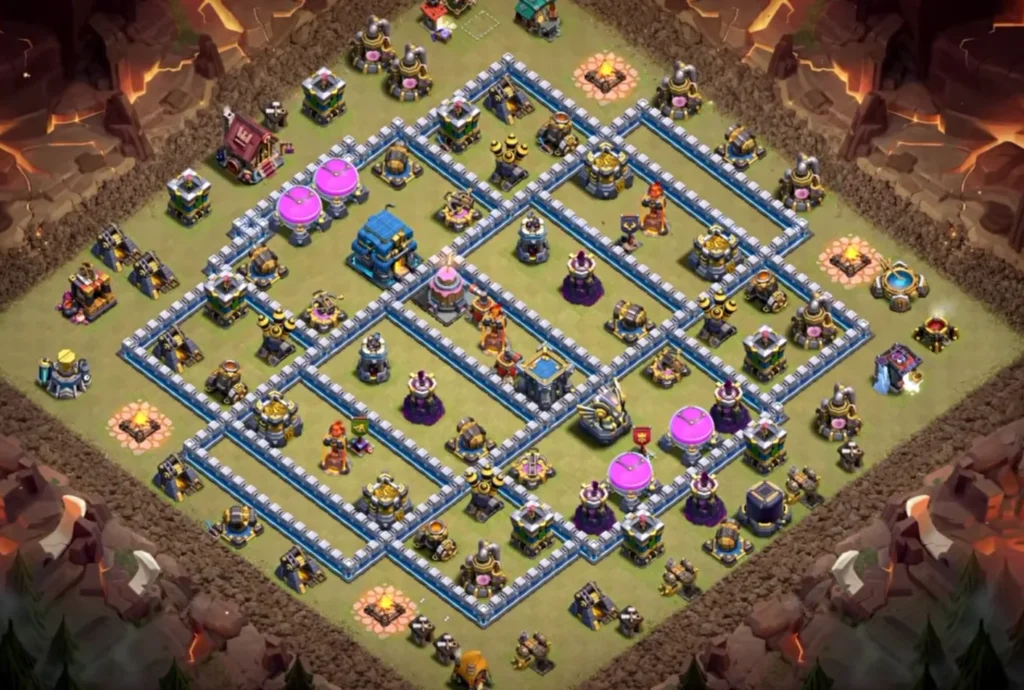 TH12 Ranked Base with Cake-A-Pult — Anti Ground Dense Grid Maze Core Clashiversary Crafted Defense Layout (August 2026) + Copy Link