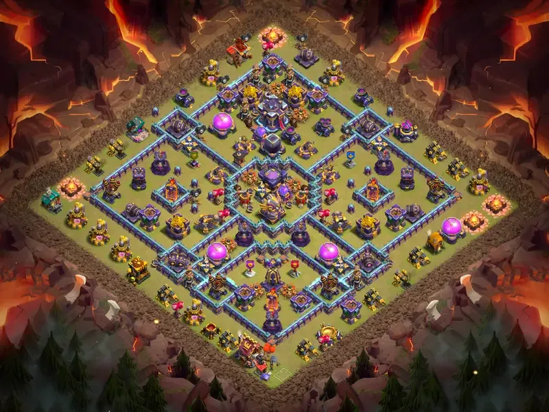 TH15 Anti-3 Star Ring-Diamond Layout for Clan Wars and CWL