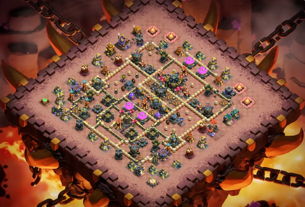 TH17 Ranked Base: Anti-3 Star Compartmentalized Layout