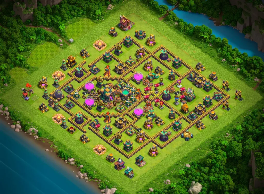 TH14 Farming Base: Compact Compartment Layout