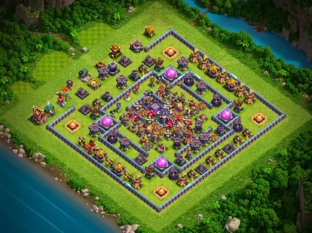 TH15 Ranked Base: Anti-3 Star Asymmetrical Compartment Layout