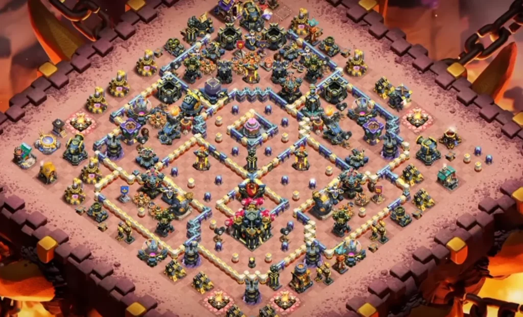 TH17 Ranked Base with Cake-A-Pult — Anti 2 Star Symmetric Diamond Deep Core Clashiversary Crafted Defense Layout (August 2026) + Copy Link