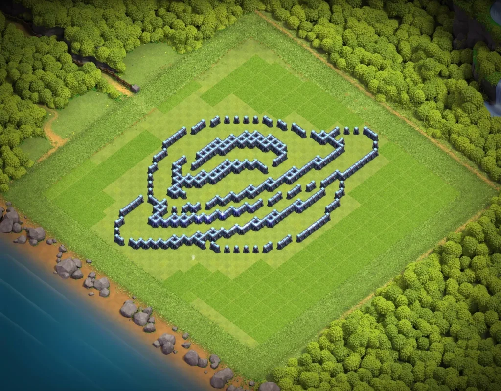 TH13 Saturn Planet Art Base Design | Creative Clash of Clans Funny Troll Layout