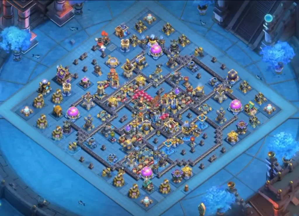 TH18 Anti-Air Base: Complex Centralized Compartment Air Defense Layout