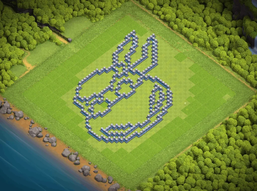 TH12 Ninja Turtle Art Base Design | Creative Clash of Clans Funny Troll Layout