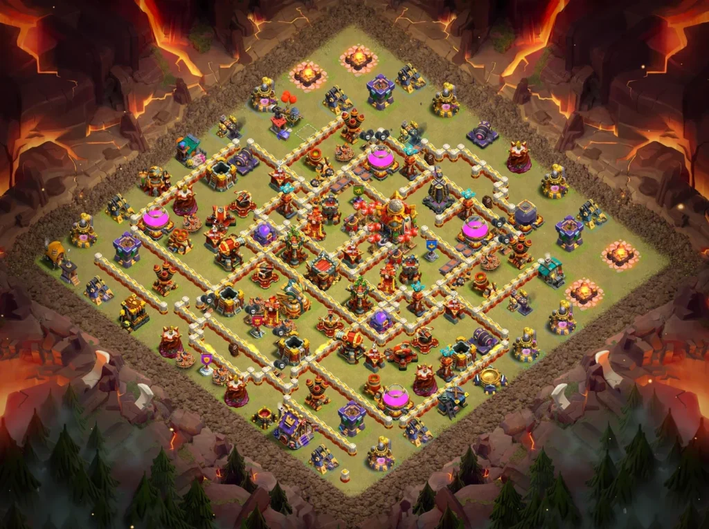 TH16 Diamond Anti-2 Star Ring War Base 2026