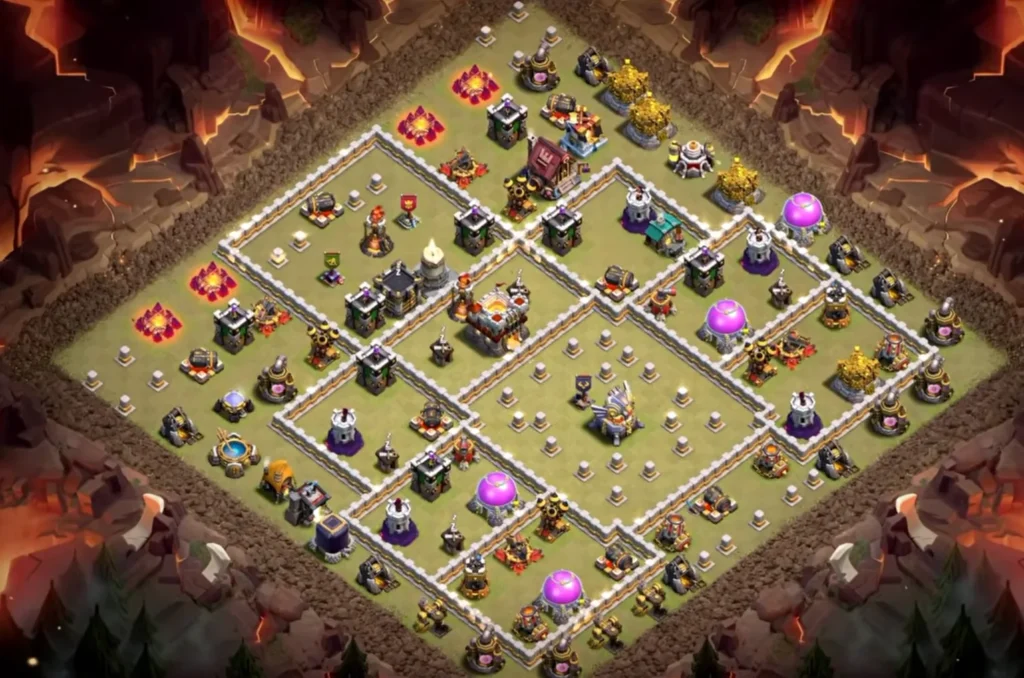 TH11 War Base with Hot Candle — Anti Ground CWL Open Blocker Field Core Clashiversary Layout (August 2026) + Copy Link