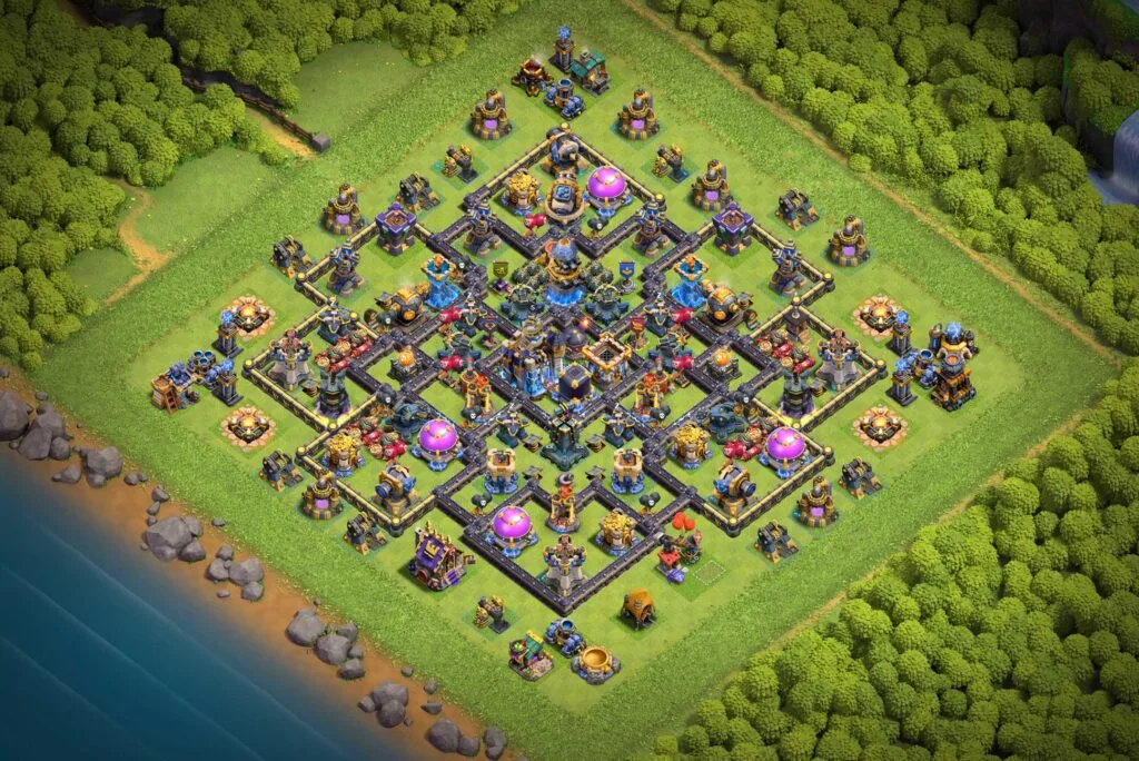 TH18 Anti 3-Star Layout (Spell Drain)